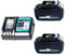 18V 5.5Ah Replacement BL1850B Battery 2 Pack and DC18RC 3A Charger Suit,Biscuit Jointer DPJ180 Battery BL1850B Compatible with Makita