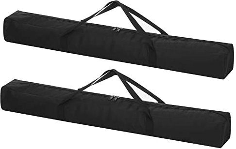 PATIKIL 31 Inch Tripod Monopod Case Bag, 2 Pack Nylon Folding Chair Storage Bag Camping Bag Replacement Tripod Carrying Case with Shoulder Strap for Outdoor Travel Camping, Black