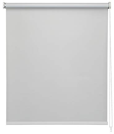 Easydeco - Verdunkelungsrollo mit Batteriemotor - Blickdicht (Grau, 105_x_190_cm) | Stoffgröße 101,5 x 190 cm