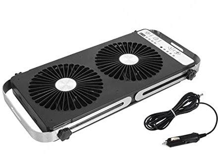 Pour automobile caravane camping-car Ventilation Silencieuse Portative Mobile De Ventilateur De Fenêtre De Voiture De Rv 12V Avec Le Double Ventilateur D'échappement Réversible De Fenêtre For La Carav