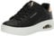 Skechers Uno Court, Zapatillas de Deporte Mujer, Cuero Negro Oro Rosa Duraleather, 37 EU