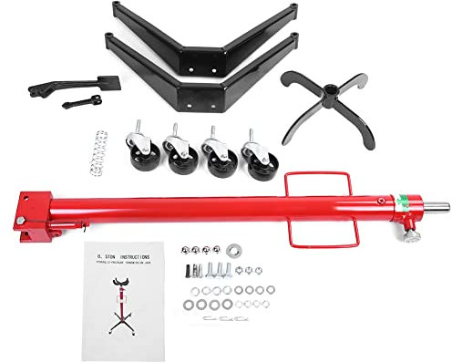 Vomeko Foot Pump Lift Jack, 1100 Lbs Hydraulic High Lift Transmission Jack, Spring Loaded Foot Pump, Spring-Loaded Transmission Lifter