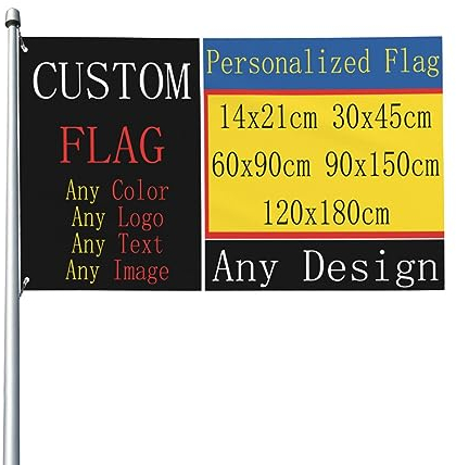 Dekorative personalisierte Flagge Yard Banner, eine Seite doppelseitig Farbe/Logo/Foto/Textdruck, benutzerdefinierte personalisierte jedes Design Gartenflaggen Rasen hängende Dekor mehrere Größen