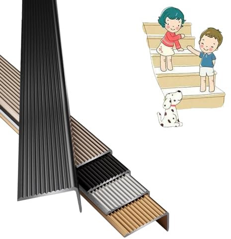 Aluminum Alloy Stair Nosing Non-Slip Outdoor Indoor StaircasesStair Edge Trim, Floor Edging Door Step For Outside Tile Trims/Edgings, Stair Edging Tread Strips Waterproof Stair Edging Covers