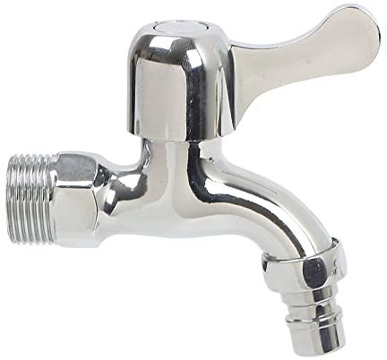 Jardín Lavadora Grifos Piscina De Fregona De Balcón Galvanizada De Aleación De 3/4 De Pulgada Grifo De Apertura Rápida De 3/4 De Pulgada En La Pared De Apertura Rápida