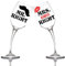 Aurìca Copas de vino Mr. Right & Mrs. Always Right – 2 copas de vino de 440 ml para un brindis por el amor – Regalos de pareja perfectos para San Valentín, aniversarios y momentos especiales – Copas