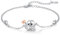 REDSUN Oktopus Armbänder für Frauen S925 Sterling Silber Herzförmiges Tier Armband Verstellbares Armband Schmuck Geburtstagsgeschenke, 7+2 Zoll