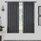 Joydeco Vorhänge mit Verdeckten Schlaufen 2er Set,H 240 x B 135 Dunkelgrau Lange Vorhang Thermo Verdunkelung Stangendurchzug Gardinen Blackout Blickdicht Curtains Schlafzimmer Wohnzimmer Modern
