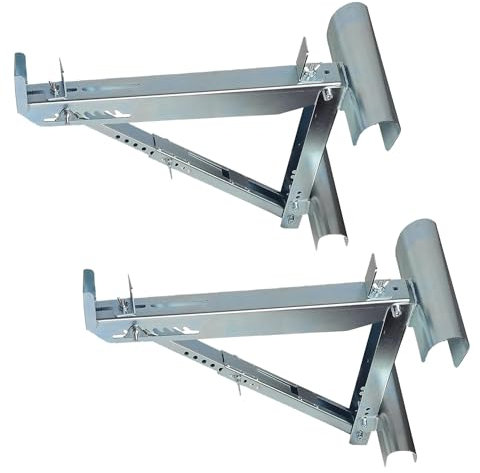Adamoss Ladder Jacks Scaffold Bracket,Two-Rung Short Body Extension Ladder Jack for Working Stage,2024 Upgrading Design & Strengthen Stability. (1 Pair)