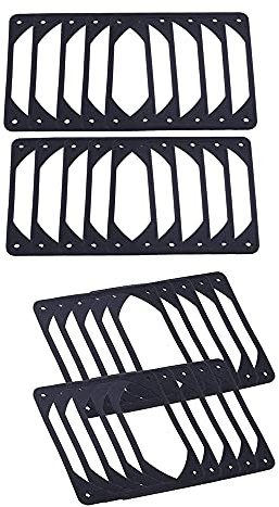 Citywalk 20 Pcs Anti-Vibration Silicon Fan Gasket Noise Reducing Gasket Pad for PC Computer Case Fan 120Mm & 140Mm