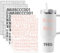Hebterrka 6PCS Buchstaben Aufkleber für Stanley Tumbler, Kompatibel mit Hydroflask, Yeti Cup, Laptop, Wasserdicht (Schwarz & Weiß & Pink*2)