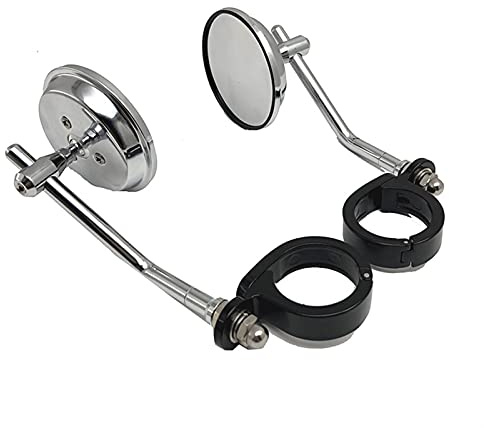 JSDHFQ For H&arley D&avidson Sportster XL 883 Custom 1200 Iron 883 XL883N Motorcycle Rearview Side Mirror Aluminum For 38-41mm Forks Decoration