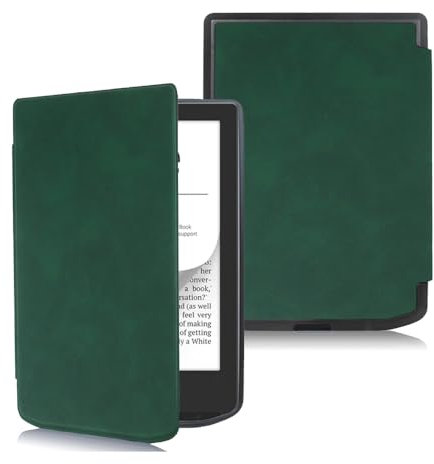Étui pour Pocketbook Verse/Verse Pro/Verse Color/Vivlio Light/Light HD Étui pour Pocketbook Smart Slim Light - Étui pour liseuse Pocketbook Vivlio Light avec fonction veille/réveil automatique (vert)
