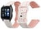 kwmobile Smartwatch Strap Compatible with Garmin Venu Sq 2 Music/Sq 2 - Replacement Silicone Band with Buckle - Embossed Pattern
