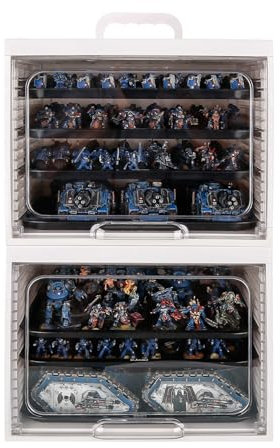 Jucoci Miniatures Storage Case Miniatures Transport Case (2 PCS Set)