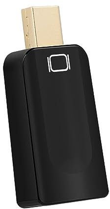 jojofuny Mini Displayport Adapter Mini Zu Konverter Vergoldete Anschlüsse Abs-Material Auflösung Audio-Streaming Tragbar Stabile Leistung Für HDTV Monitor Projektor