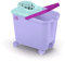 Happy Rainbow - Cubo de fregona con escurridor y Ruedas giratorias Reciclado 14L sostenible Ideal para Limpieza de Suelos y hogar