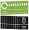 20 PCS Recycling Stickers, 12×16cm Self Adhesive Waterproof Vinyl Signs, Removable Bins Stickers General Waste Decals Mixed Recycling Decals, Bin Labels for Kitchen Office Home Restaurant Outdoor