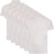 New Pack of 4 Mens Polo Shirt Short Sleeve Plain Pique Top Designer Tshirt Tee, White - Pack of 6, M