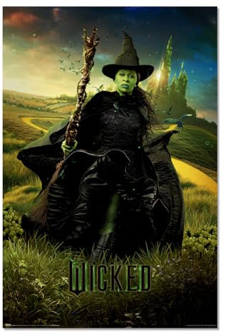 Grupo Erik Poster Kunstdruck Wicked Elphaba Poster Deko Wohnzimmer oder Deko Schlafzimmer - Deko Zimmer - Größe 61 x 91 - Offizieller Kingdom of the Wicked Fanartikel