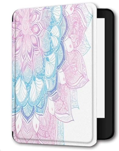 Case Compatible for 6 Kindle Paperwhite 5th/6th/7th Generation 2012/2013/2015,Lightweight Slim Soft PU Case Cover Skin for Paperwhite 5 6 7 Gen,Personality Mandala
