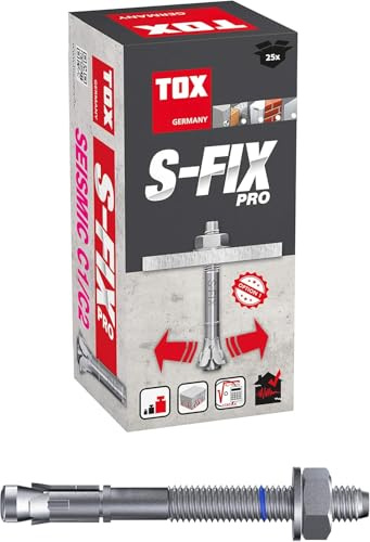 TOX Bolzenanker M S-Fix Pro M12 x 150/54 mm 25 Stück 04010227 verzinkt