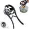 ORAGKE 2 in 1 Eieröffner mit Eiertrenner Edelstahl, Eierschalenöffner für Eier Größe M, Eierschäler für Rohes, Einhändige Bedienung, Eierknacker und Eigelbtrenner-Set, Zangen-Eieröffner mit Feder