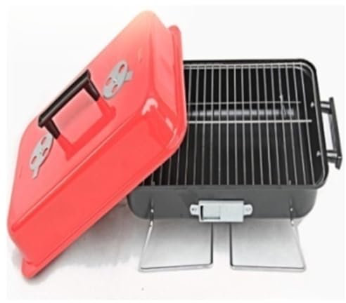 Portable Charcoal BBQ Grill with Lid – Folding Tabletop Barbecue for Camping, Fishing, Picnic, Travel, and Outdoor Cooking – Compact & Easy to Carry