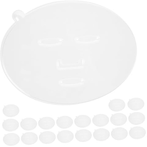 minkissy 20 Stück Diy Gesichtsmaske Formset Wiederverwendbare Maske Gießform für Praktische Gesichtsmaske Platte für Hautpflege zu Hause und Unterwegs