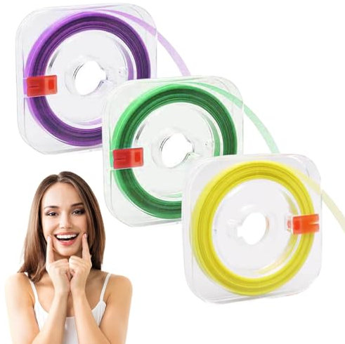 Lot de 3 rouleaux de bandes de polissage dentaires 20/30/50 um d'épaisseur pour limes à dents - Bandes de finition abrasives - Ponçage interdentaire - Blanchiment des dents - Outil dentaire de surface