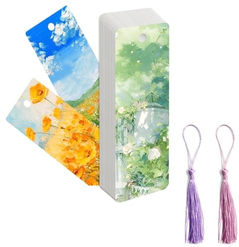 MCTNCT 50 Stück Aquarellpapier Lesezeichen Blanko | Aquarell karten blanko,Aquarell Lesezeichen Papier zum Malen,GrußKarten,DIY Lesezeichen,Wasserfarben