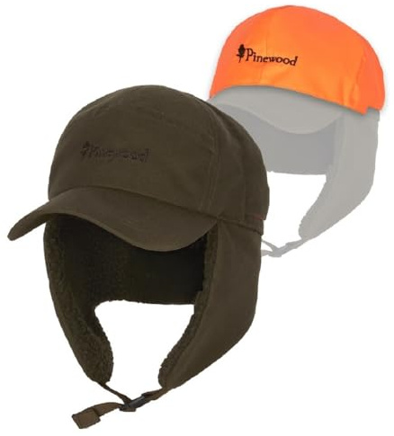 Pinewood 1219 Småland Teddy Winter Cap Mossgreen/Orange (192)