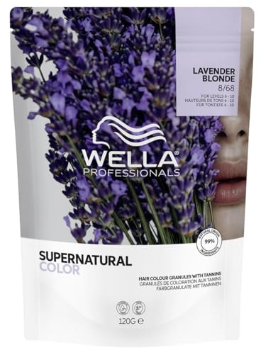 Wella Supernatural Color 8/68 Lavender Blonde 120 g | Professionelle Tönung mit natürlichem Effekt, sanfte Abdeckung und helle Reflexionen, natürliches und gleichmäßiges Ergebnis