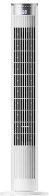 Devola 38” Oscillating Tower Fan with DC Motor, Remote Control, 6 Speeds, 12H Timer, Silent Sleep Mode, Nature Mode, LED Display, Slim Portable Cooling Fan for Home Office Bedroom, Quiet (White)
