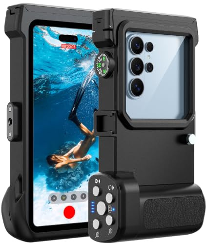 Wusbulk Funda Impermeable Móvil Universal IPX8 15m/50ft para Buceo, Negro