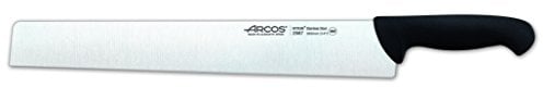 Arcos Serie 2900 - Cuchillo Salami/Queso - Hoja de Acero Inoxidable NITRUM de 360 mm - Mango inyectado en Polipropileno Color negro