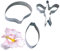 3-teiliges Set mit Schmetterlings-Orchideen-Ausstechformen für Fondant, Kuchen, Zuckerguss, Dekorationswerkzeuge, klein
