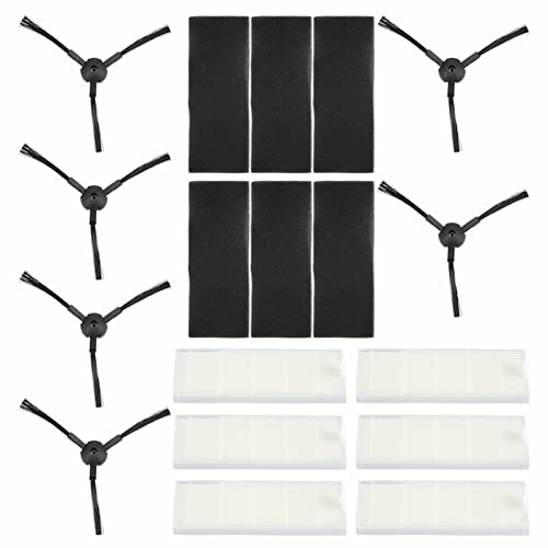 Filtros Robot Aspirador Recambios Cepillos Aspiradora Silvercrest Robot a6 Recambios Accesorios de Repuesto para El Kit de Cepillos Laterales de Repuesto para El Robot a6 a4 a4s