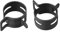uxcell Steel Band Clamp 19mm Inner Dia Fit 19.5-20.2mm OD Hose Spring Band Type Action Fuel Line Silicone Tube Clip Clamp Black 10Pcs