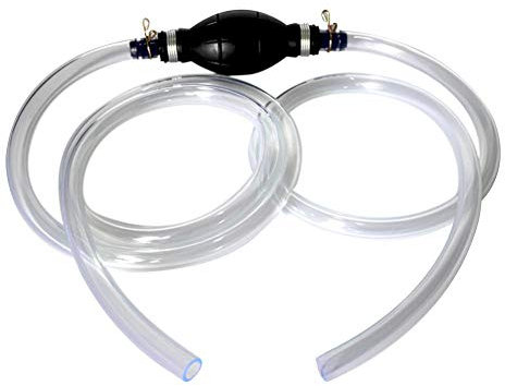 Goodtimera Poire D'amorcage Carburant Pompe, 15mm Diamètre Clapet Anti-Retour Voiture Siphon Tuyau Pompe Manuelle Carburant Pompage Adapté pour Voiture Camion Moteur Yacht Voiture Maison