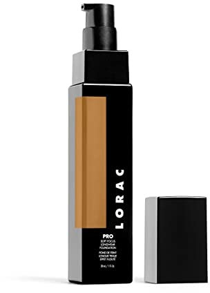 LORAC PRO Foundation, Make-up - Foundation, cremige Make-up Base, mittlere bis volle Deckkraft, mit Vitamin C, ohne Duftstoffe und vegan, cruelty-free, Farbton 15 Grundierung
