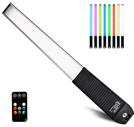 LUXCEO Q508A RGB LED Videoleuchte 36 Farben,1000Lumen,Handheld Fotografie Licht CRI 95+,Dimmbar Videoleuchte Lichtstab LED Licht 3000K-6000K,12 Beleuchtungsmodi für Studio Foto Videografie