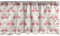 ABAKUHAUS Flamingo Fenster Volant, Retro Dots Tropic Vogel, Vorhang Volant für Küche Schlafzimmer Dekor mit Stangentasche, 137 cm X 30 cm, Beige Dunkel Coral Lila