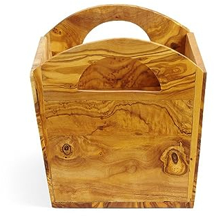 HENDI Brotkasten, aus Olivenholz, Brot-Box, Brotbox, ca. 245x198x(H)194mm