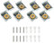 Frameless Mirror Glass Wall Hanging Fixing Kit - 8pcs Mirror Hanger Clips Suitable for Bathroom, Living Room & Public Places - 2 Sets