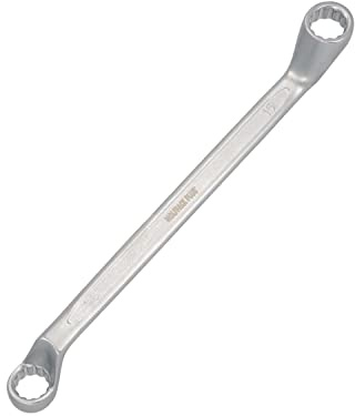 WOLFPACK LINEA PROFESIONAL Sternschlüssel, gebogen, Plus, Chromstahl, Vanadium, 14 x 15, DIN 838