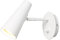 DAWALIGHT GU10 Wandleuchte Weiß Innen Wandlampe Drehbar LED 5W 3000K Warmweiß Dimmbare Wandleuchte mit Schalter für Lesen Wohnzimmer Schlafzimmer Küche Nachttisch, Aluminium