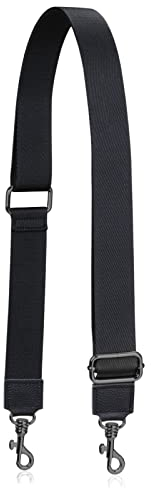 Allzedream Handtasche Riemen verstellbarer Ersatz Umhängetaschen Breite Taschengurte (Schwarz-GBH-Lederende)