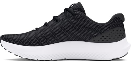 Under Armour UA W Charged Surge 4 Deportivas de mujer, ligeras y transpirables zapatillas para correr, color negro/gris antracita/blanco