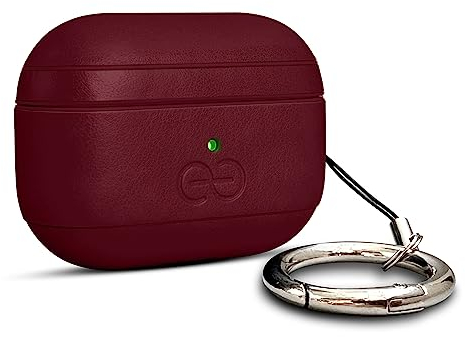 Dreem Om AirPods Pro 2 Vegane Ledertasche - Kompatibel mit Apple Bluetooth Wireless Earbuds für iPhone - Burgundisch